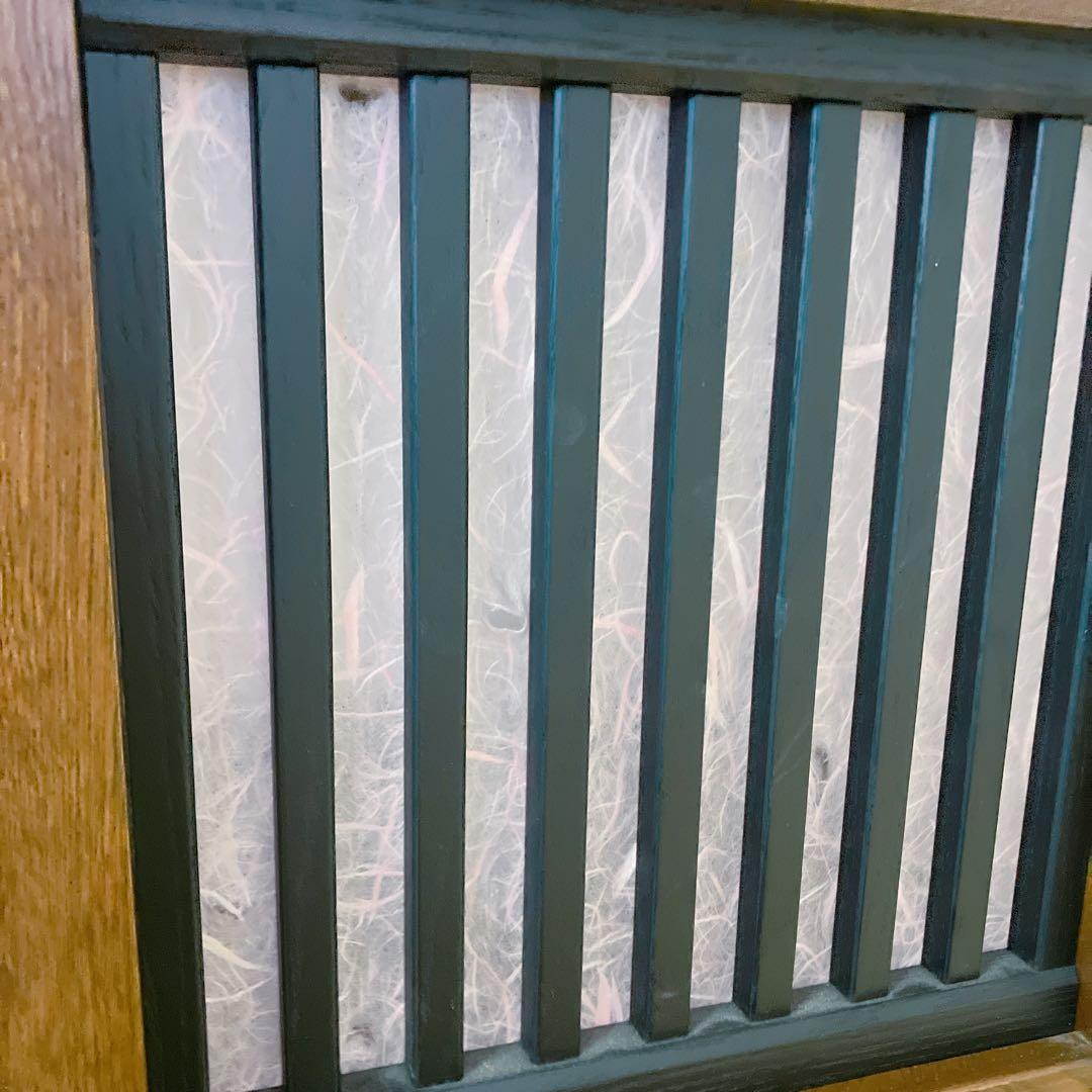 行灯　木製電気スタンド　フロアランプ　和室　和モダン