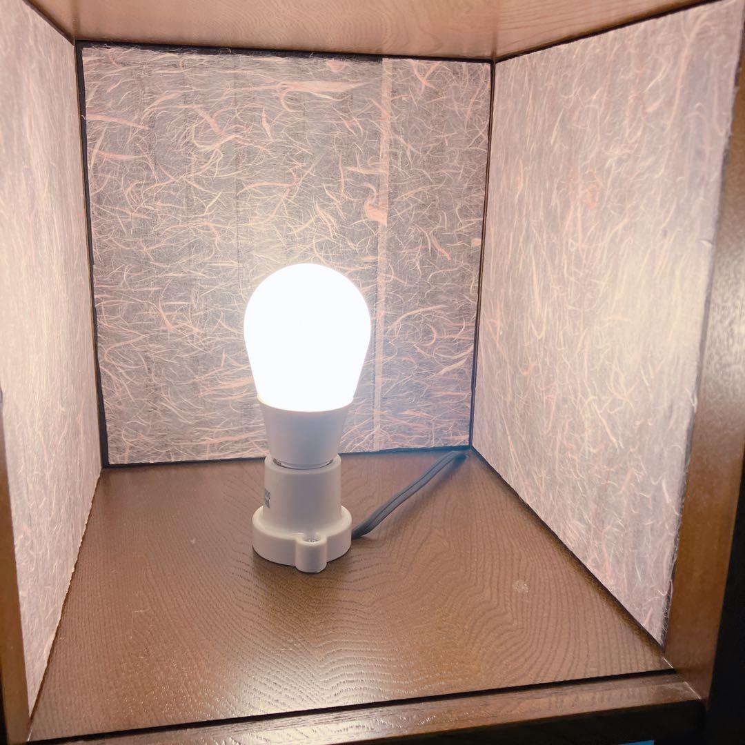 行灯　木製電気スタンド　フロアランプ　和室　和モダン