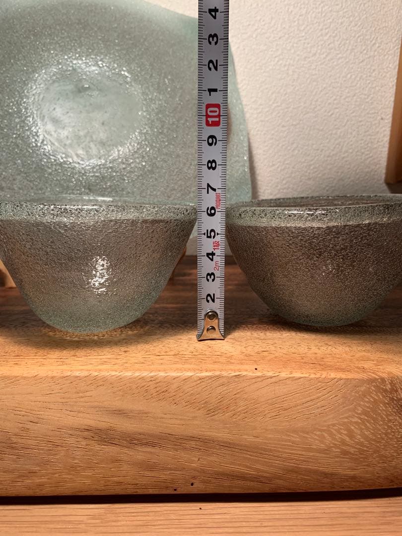 稲嶺盛吉 宙吹きガラス ボウル プレート 3点セット 琉球ガラス 現代の名工