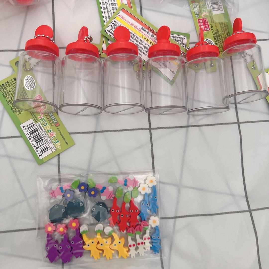 ピクミン ぬいぐるみ　まとめ売り　レトロ　三英貿易　 つめつめ消しゴム