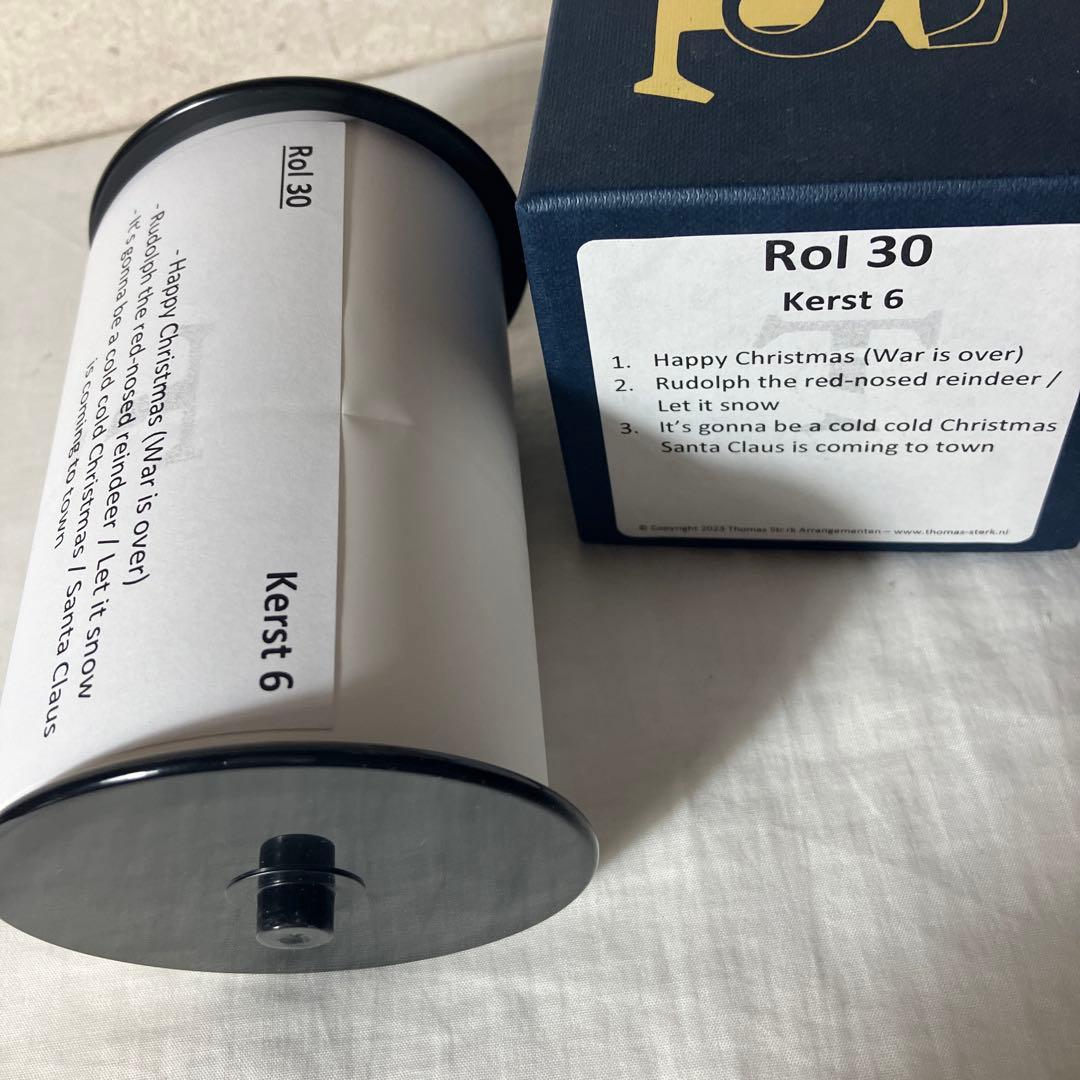 ストリートオルガン ミュージックロール 20音用 クリスマス集