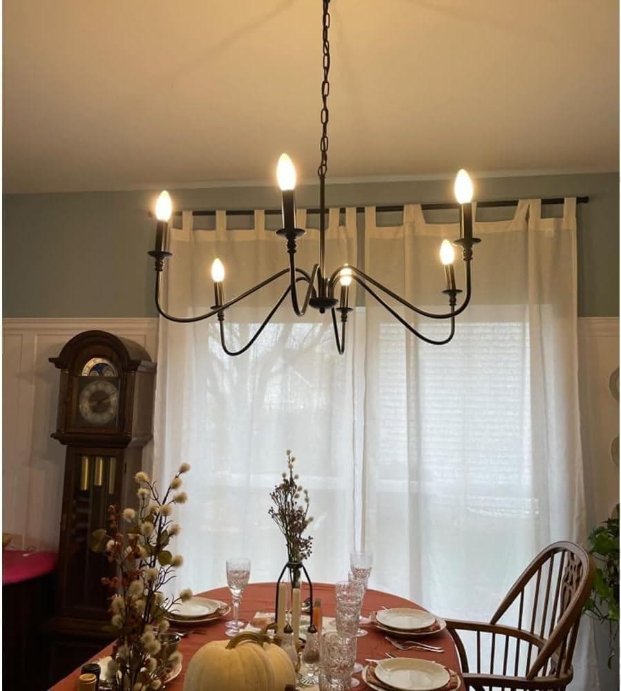 【M2980-172-135】シャンデリア おしゃれ　6灯 LED対応