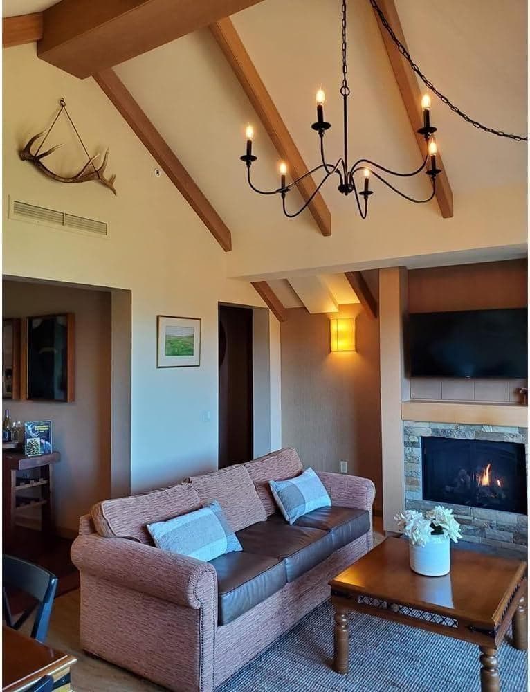 【M2980-172-135】シャンデリア おしゃれ　6灯 LED対応