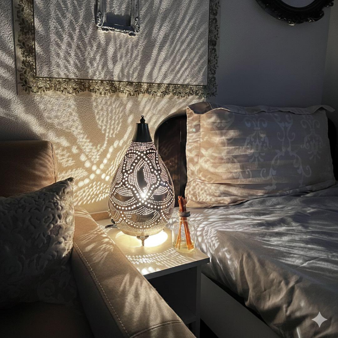 【超美品】定価29,000円！モロッコランプ 真鍮メタルシェード