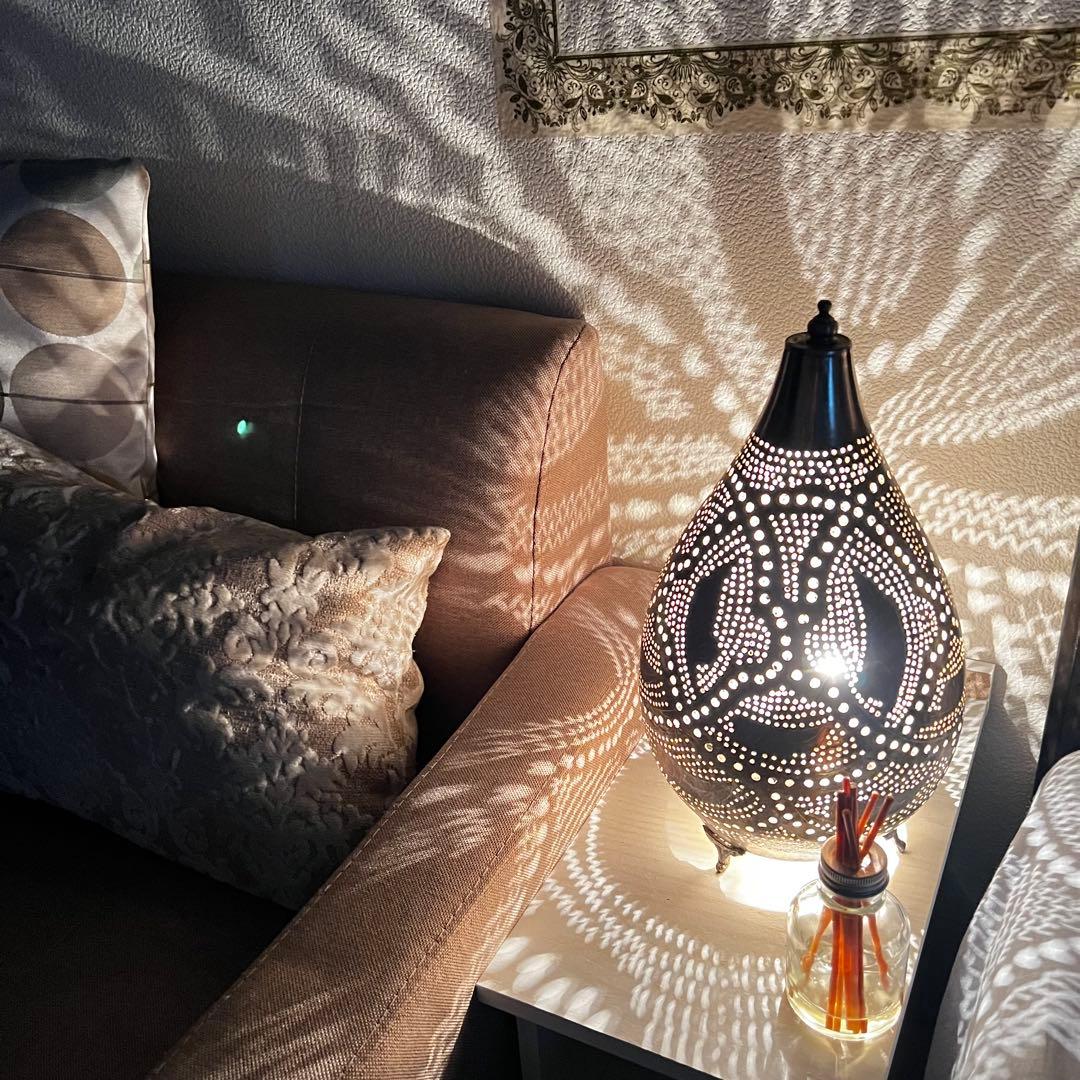 【超美品】定価29,000円！モロッコランプ 真鍮メタルシェード