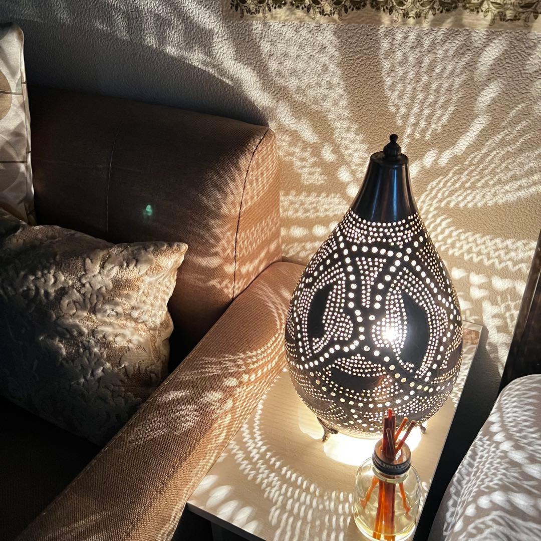 【超美品】定価29,000円！モロッコランプ 真鍮メタルシェード