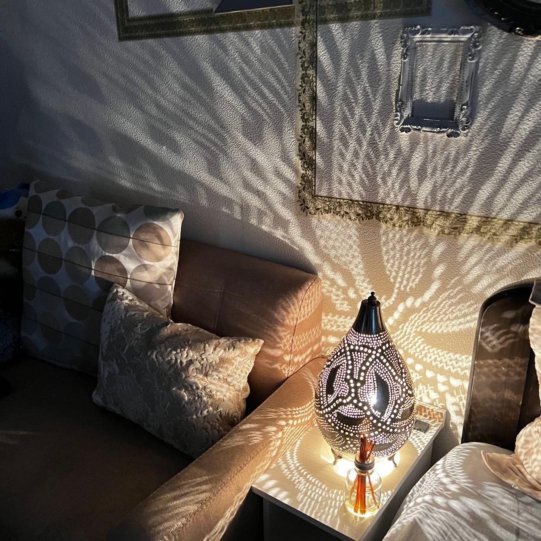 【超美品】定価29,000円！モロッコランプ 真鍮メタルシェード