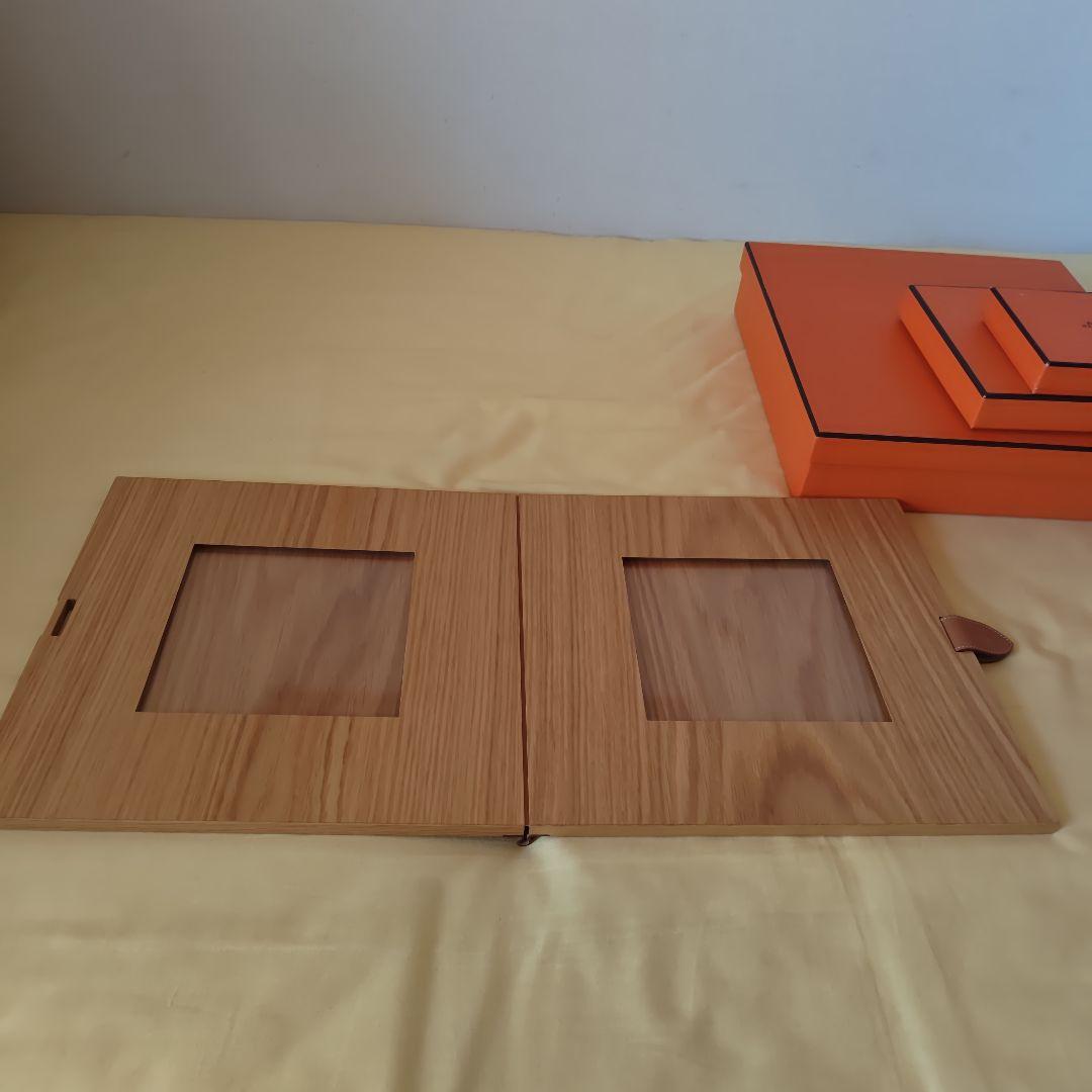 【レア・未使用】エルメス　ウッド　フォトフレーム TGM MM PM 3点セット