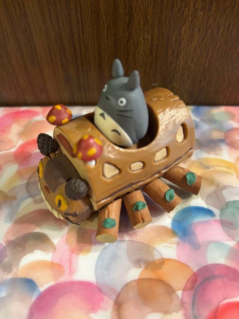 トトロ、プルバックカー4点、大、中、小トトロフィギュア、その他小物セット