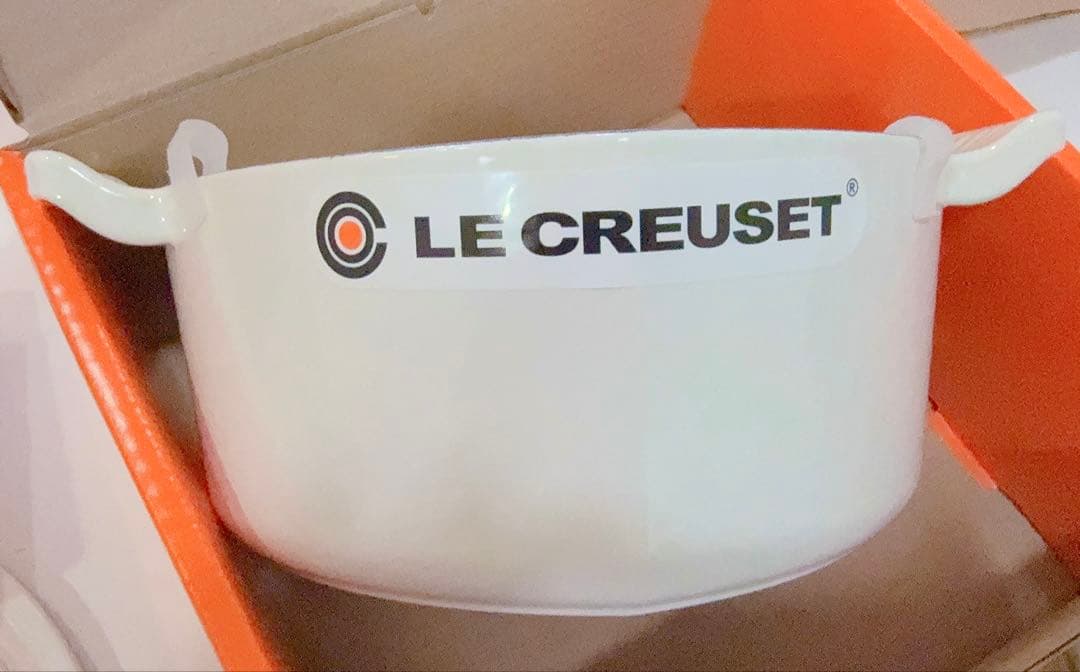 【新品】ルクルーゼ ココット ダムール ホワイト 20cm