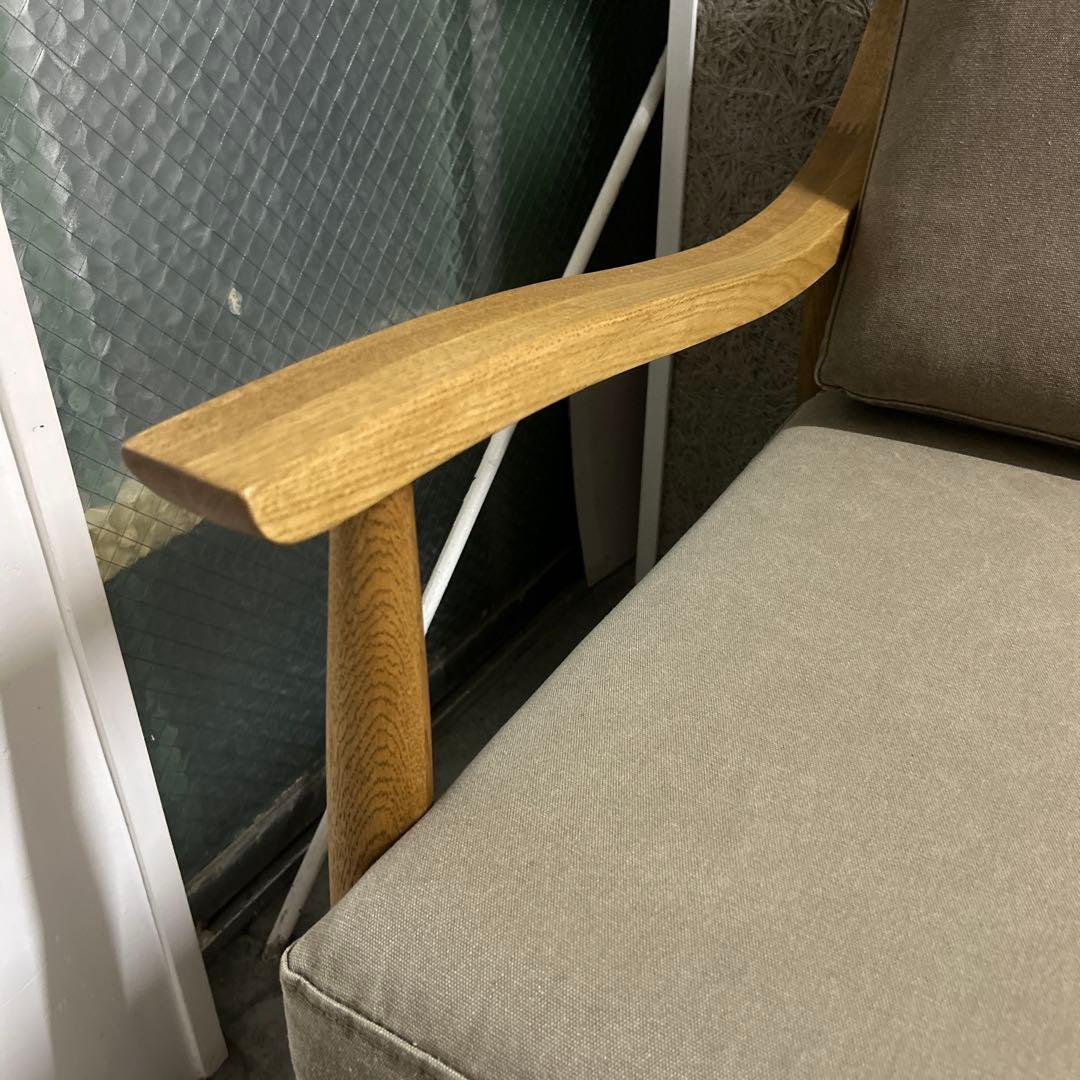 【美品】クラッシュゲート 3人掛けソファ ファブリック 関家具 アルネ