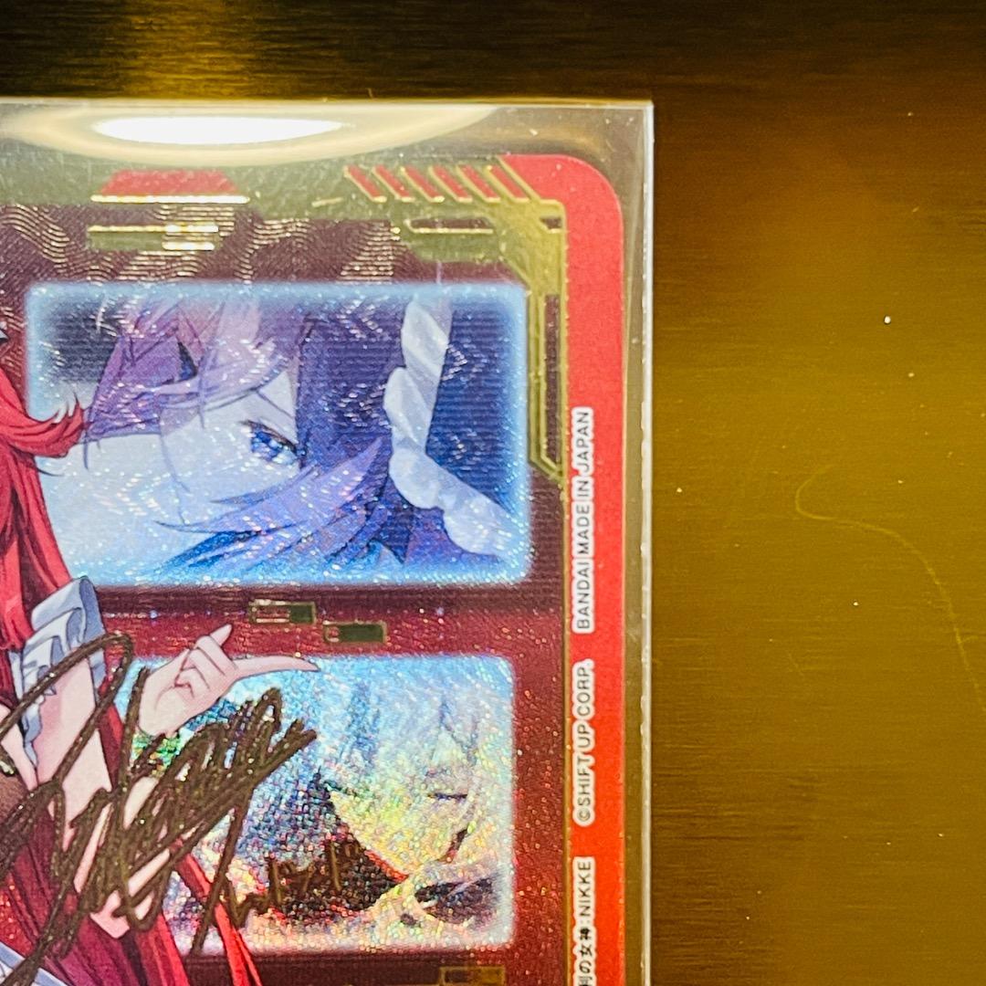 ユニオンアリーナ NIKKE PcSR 星3 レッドフード 箔押しサイン オマケ