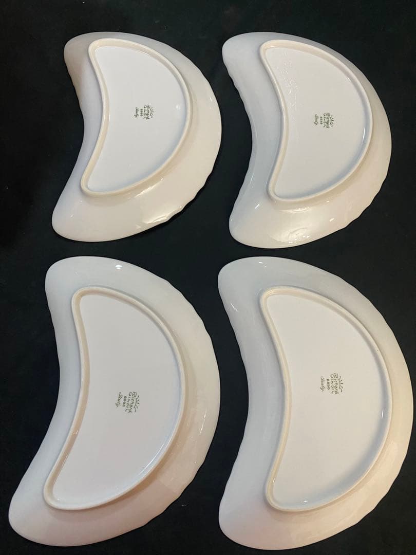 【美品】リチャードジノリ　ベッキオホワイト　クレセントディッシュ×4