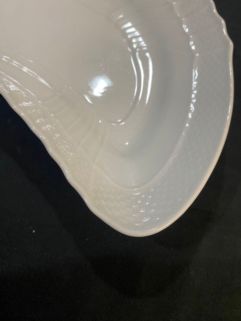 【美品】リチャードジノリ　ベッキオホワイト　クレセントディッシュ×4