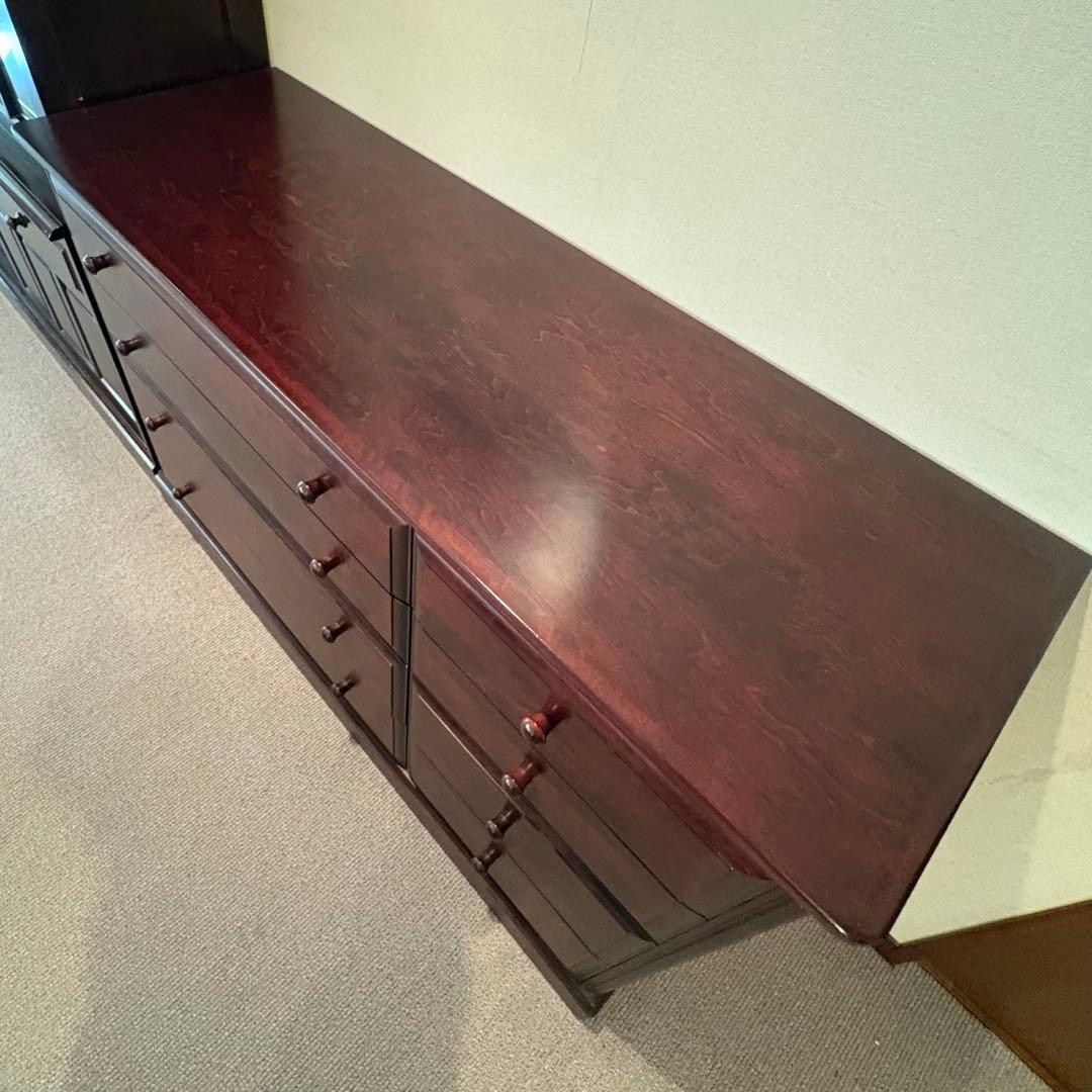 チェスト ダークブラウン たんす 引き出し 4段 木製 木 ウッド 小箪笥