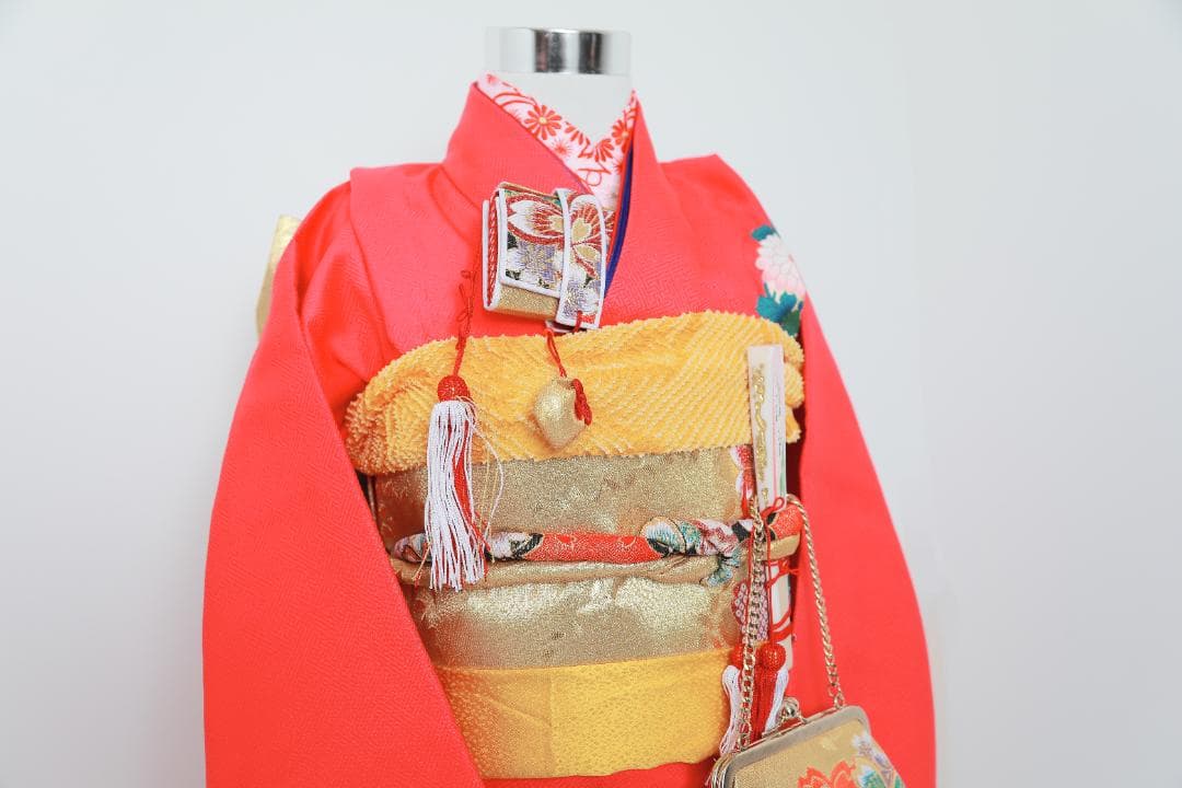 七五三　7歳　正絹　着物　セット　女の子 *a66