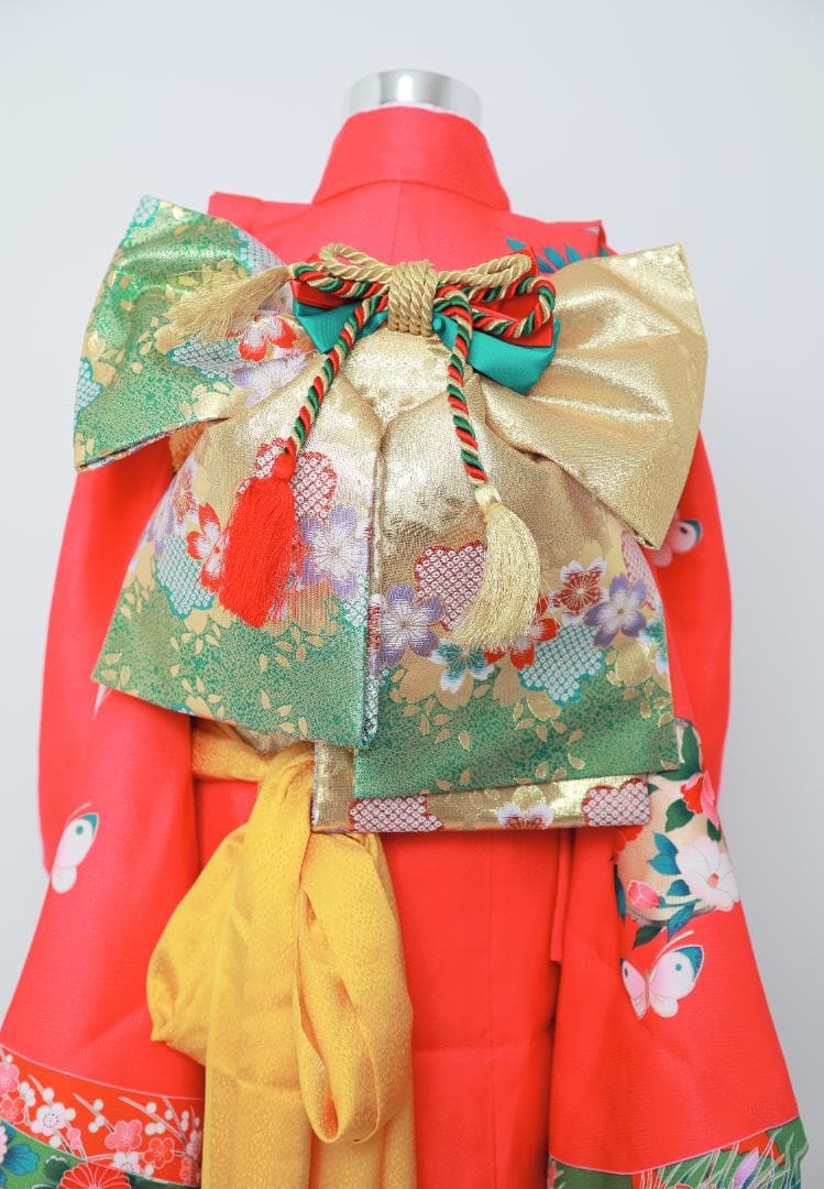 七五三　7歳　正絹　着物　セット　女の子 *a66