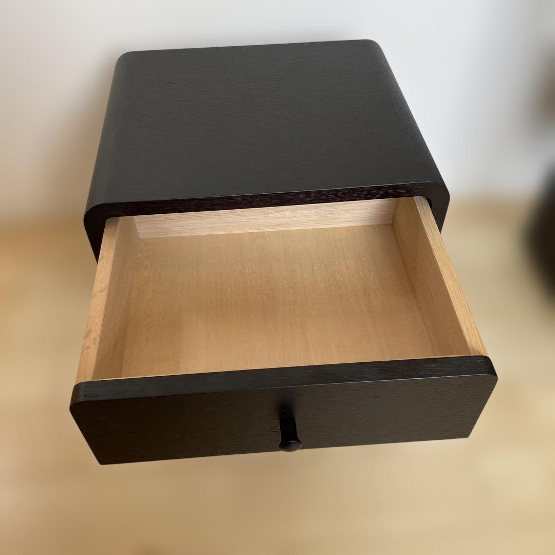 日進木工 ブリック・ブロック ブラック3段引き出しチェスト　SEMPRE