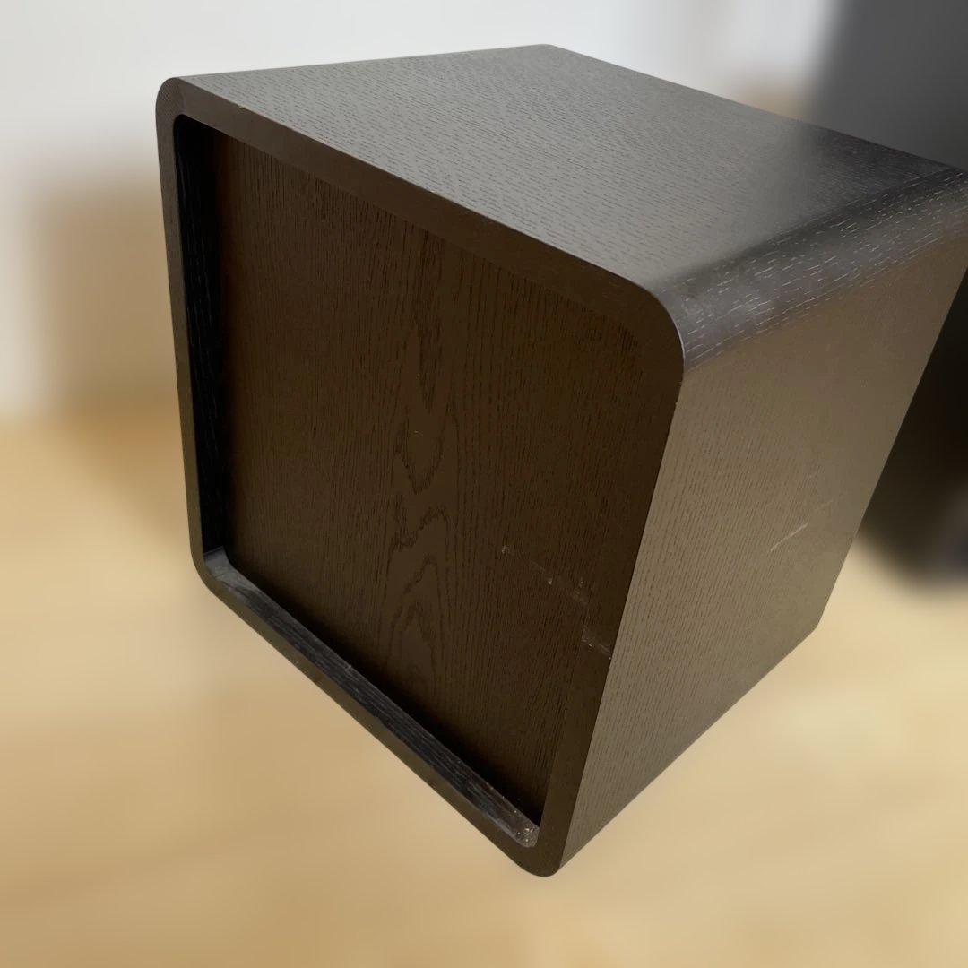 日進木工 ブリック・ブロック ブラック3段引き出しチェスト　SEMPRE