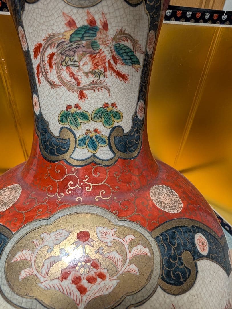 古美術　大型　壺　花瓶　古伊万里　飾り壺　玄関　置物