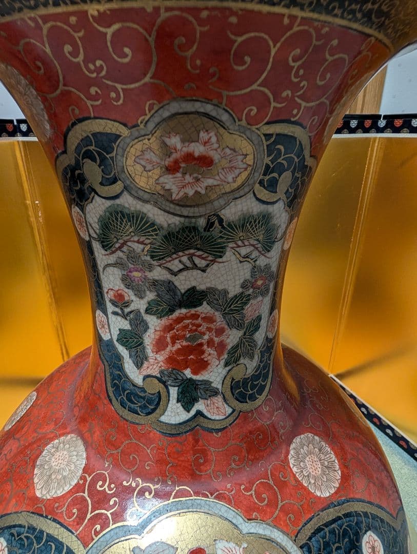 古美術　大型　壺　花瓶　古伊万里　飾り壺　玄関　置物
