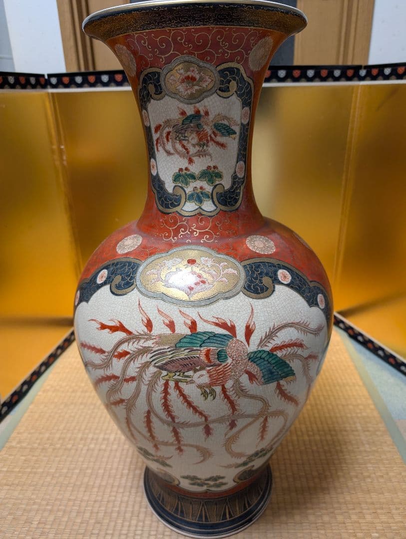 古美術　大型　壺　花瓶　古伊万里　飾り壺　玄関　置物