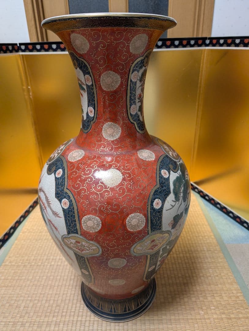 古美術　大型　壺　花瓶　古伊万里　飾り壺　玄関　置物