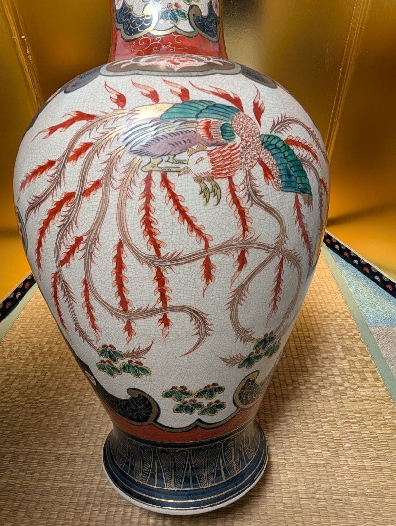 古美術　大型　壺　花瓶　古伊万里　飾り壺　玄関　置物