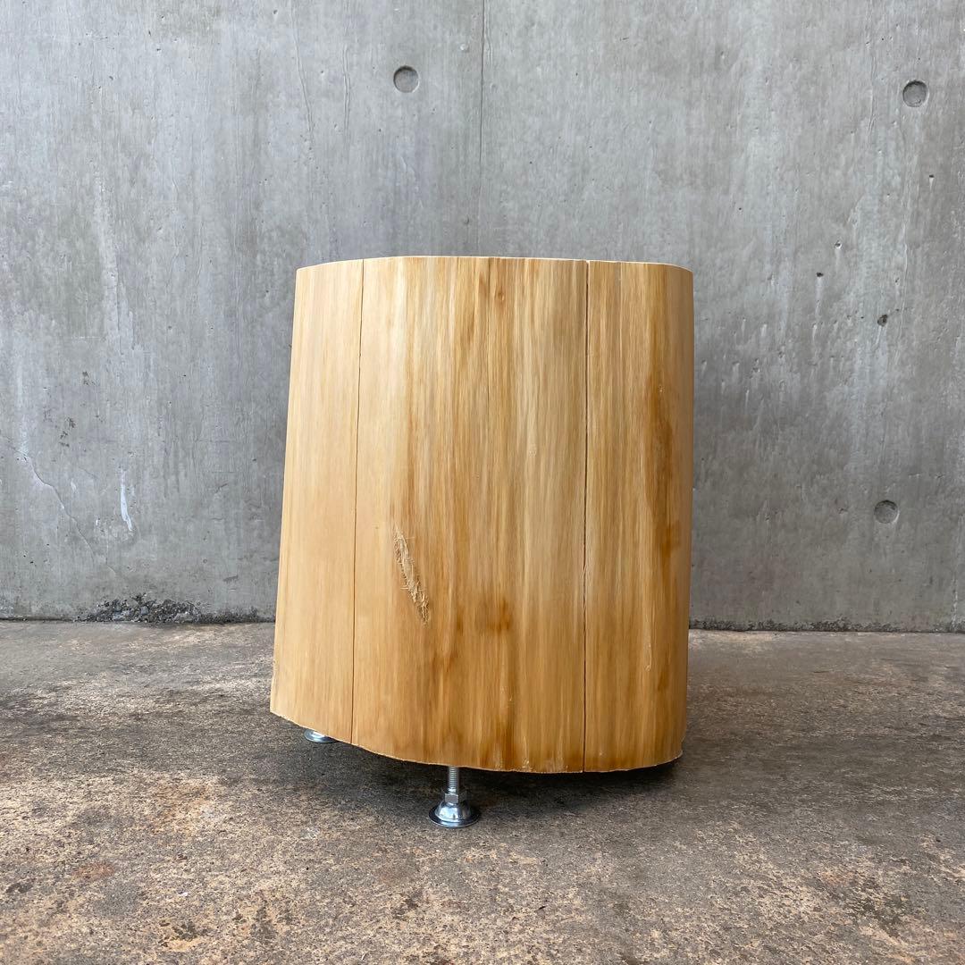 【ひのき切り株のサイドテーブル】丸太 椅子 スツール インテリア 什器 ショップ