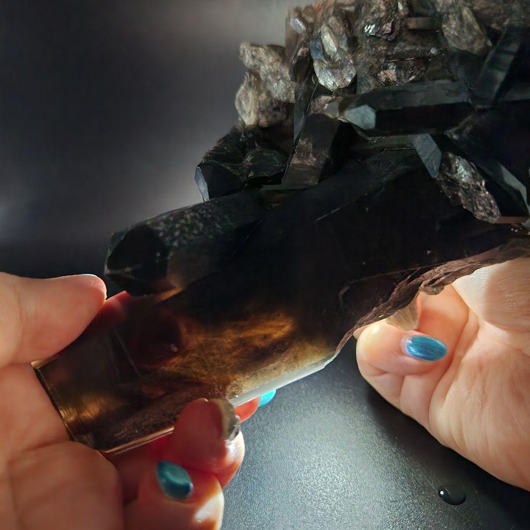 最強パワー【天然】モリオンクラスター ★ ブラジル産 ★ 魔除け