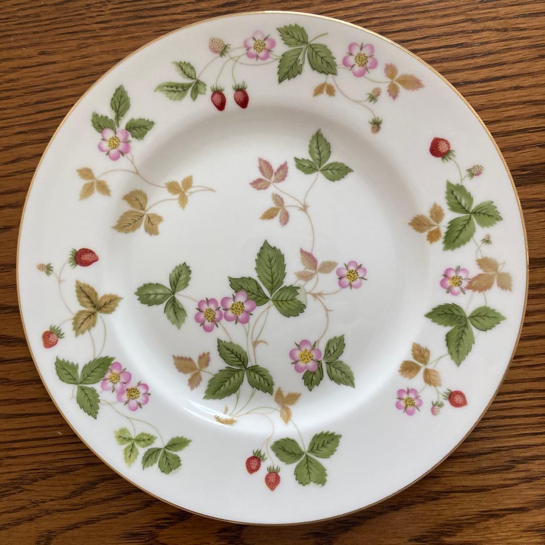 ウェッジウッド ワイルドストロベリー黒壺 17.5cm 5枚セット