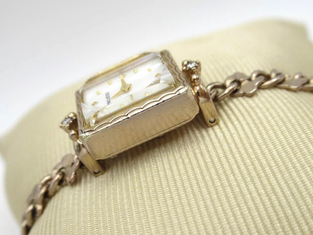 NOJESS ノジェス 腕時計 ブレスレットウォッチ 2Pダイヤ シェル