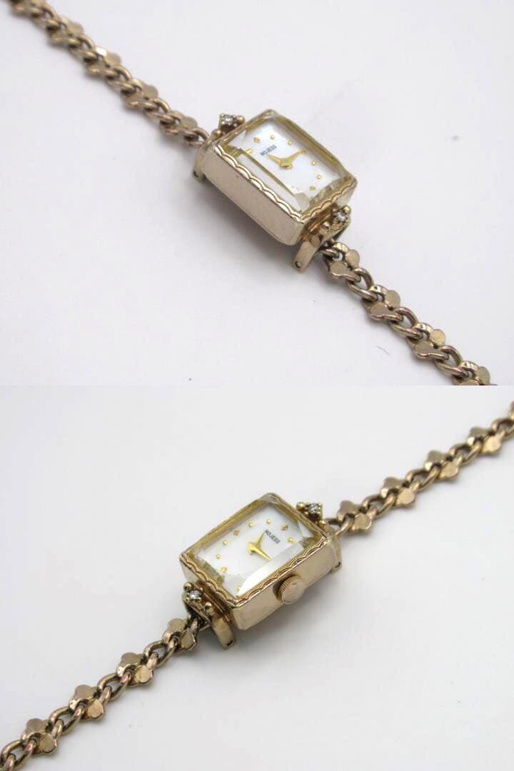 NOJESS ノジェス 腕時計 ブレスレットウォッチ 2Pダイヤ シェル