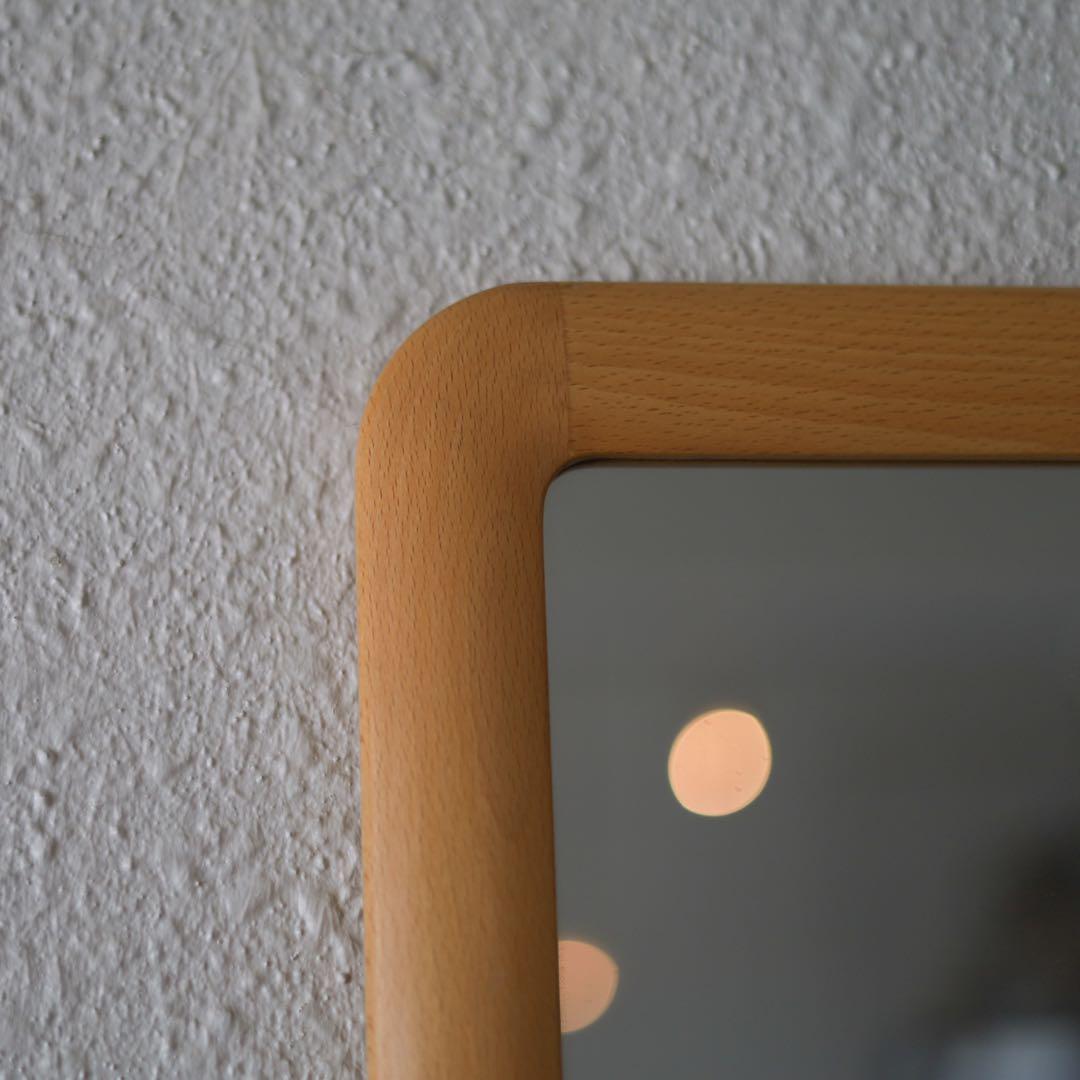 壁掛け鏡　長方形　角丸