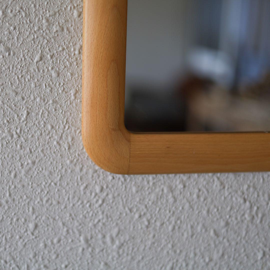 壁掛け鏡　長方形　角丸