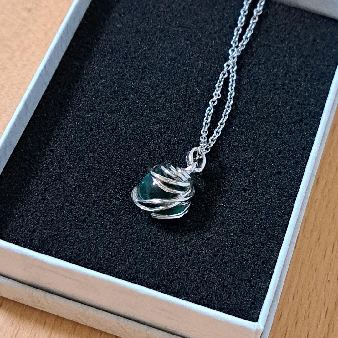 FF7 エアリス マテリアペンダント ホーリー シルバー フローライト 未