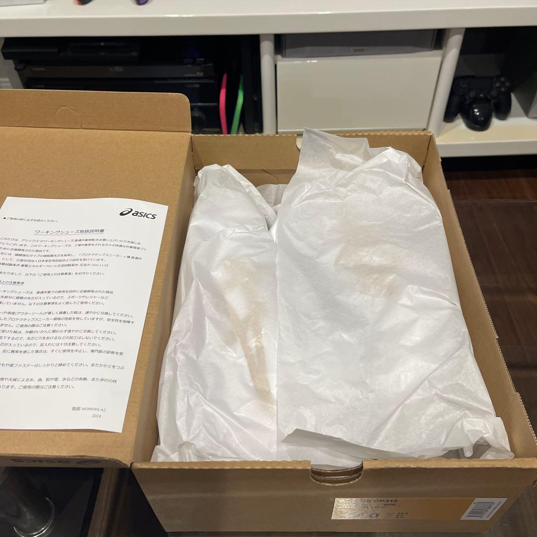 ストリート新品　asics CP312 27.0cm ホワイト/ゴールド