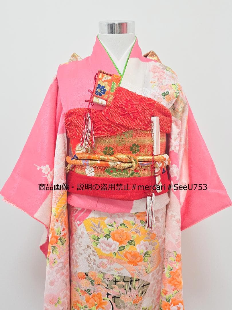 七五三　7歳　 着物　セット　女の子 c92