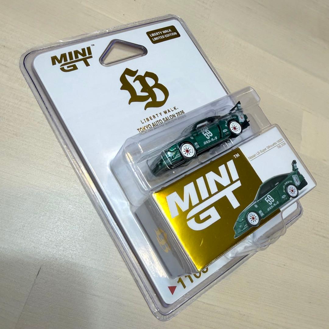 送料込☆新品☆MINI GT☆日産 180SX☆LBWK 東京オートサロン☆限定