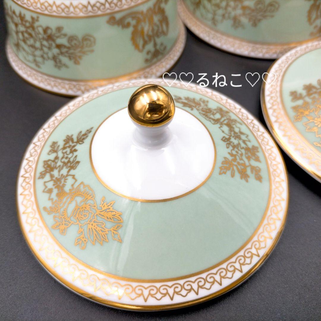 【新品】ウェッジウッド コロンビア セージグリーン オリエンタル カップ ペア