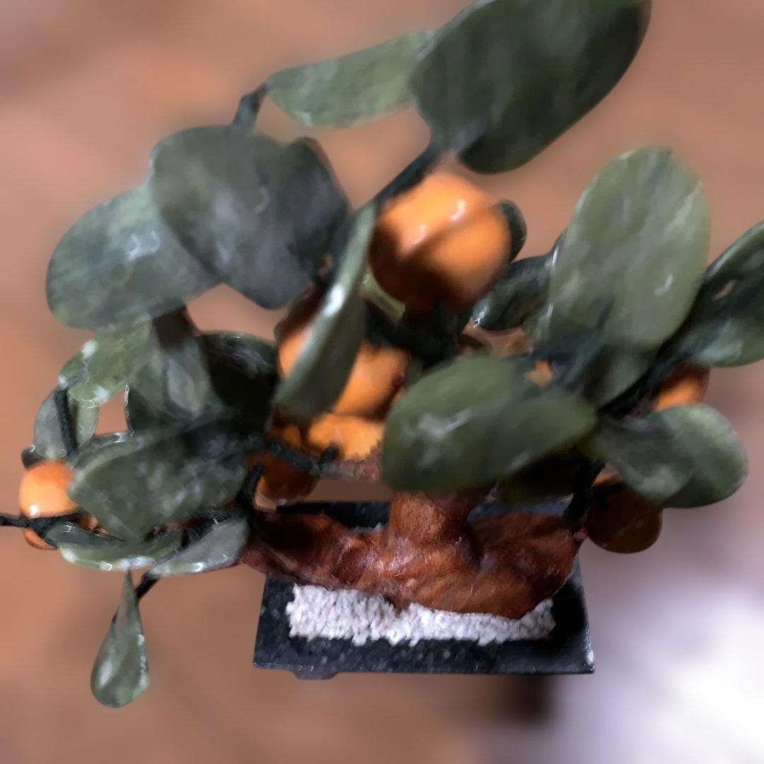 風水⭐︎アベンチュリンの葉っぱの鈴なりみかんの富アップと癒しの置物