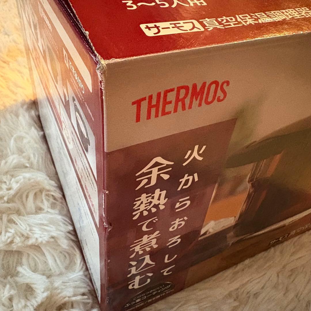 【新品・未使用✨】THERMOS 真空保温調理器　シャトルシェフ2.8L レッド