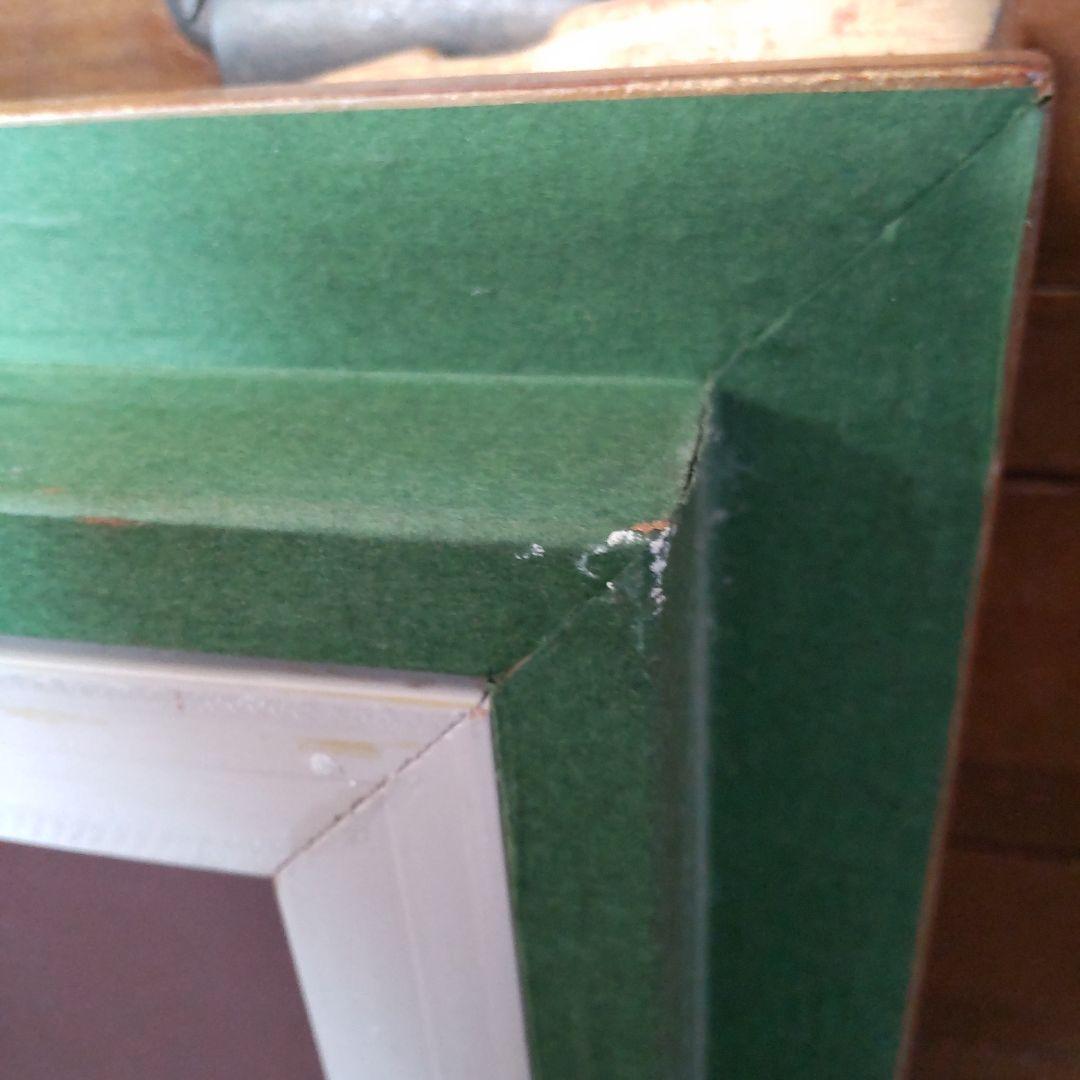 アンティークミラー　(ゴールド)