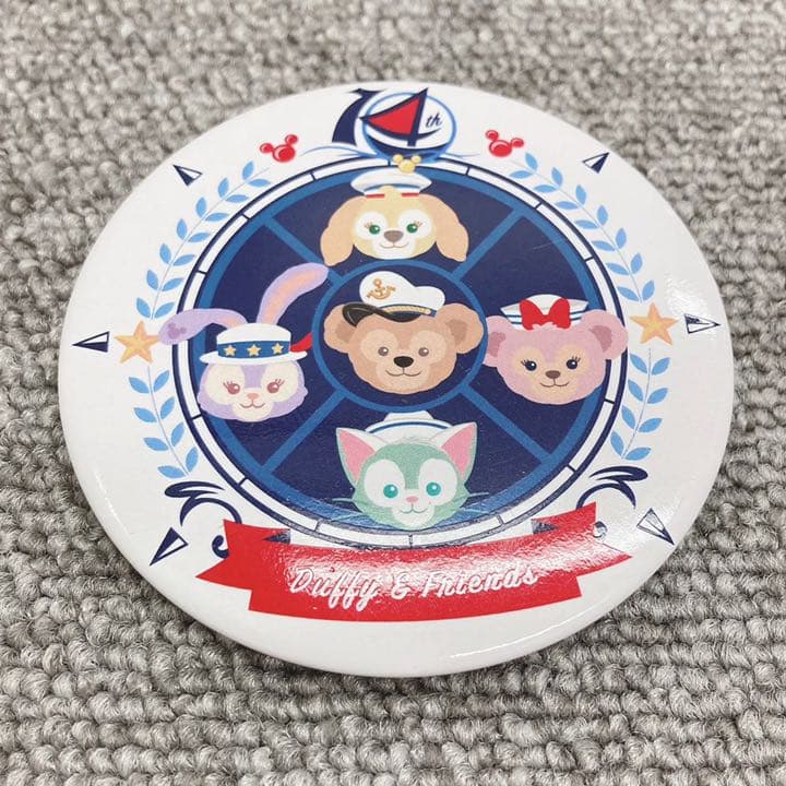 香港ディズニー 限定 缶バッジ バッヂ パジャマグリーティング