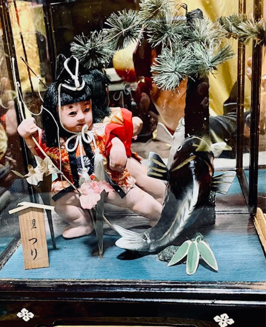 五月人形 威風堂々　弁慶シリーズ　伝統的な和服の人形50年前奇跡の保存逸品！