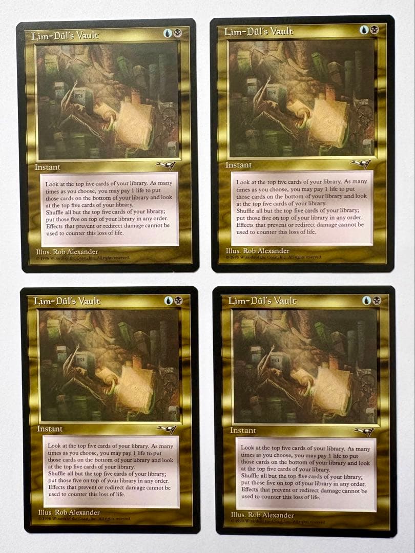 MTG 英語版 Lim-Dul's Vault 4枚 - メルカリ
