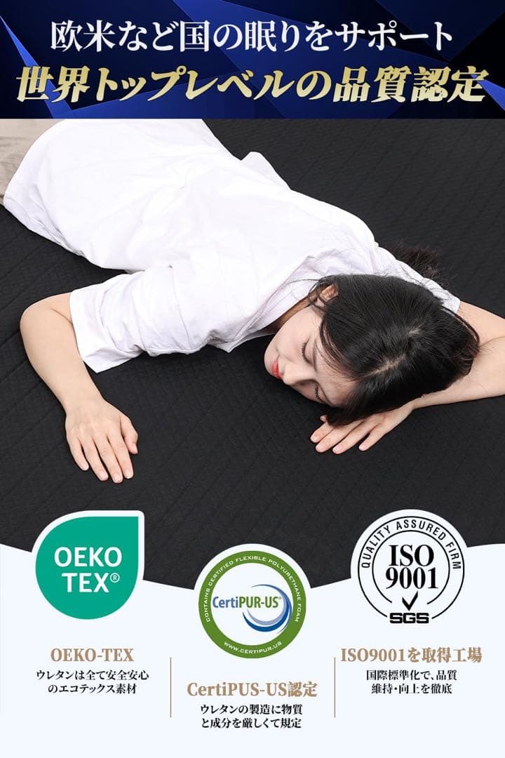【大特価】マットレス 高反発 凹凸加工【極上の寝心地 沈まない】 2層 キング