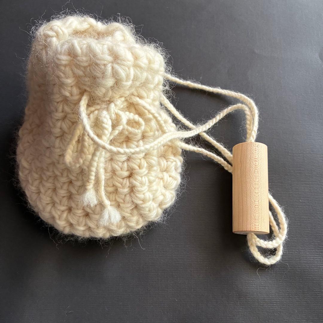 ciansumi ニット巾着バッグ オカイユ