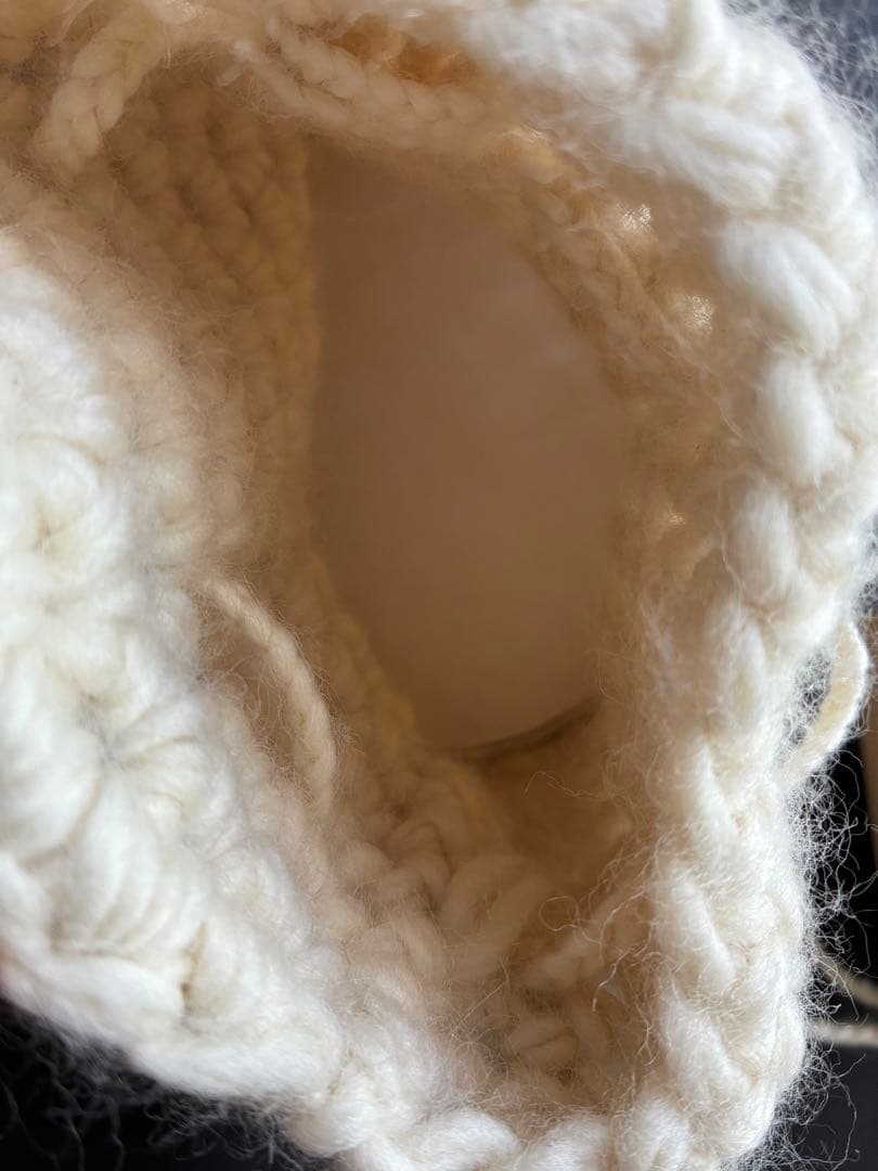 ciansumi ニット巾着バッグ オカイユ