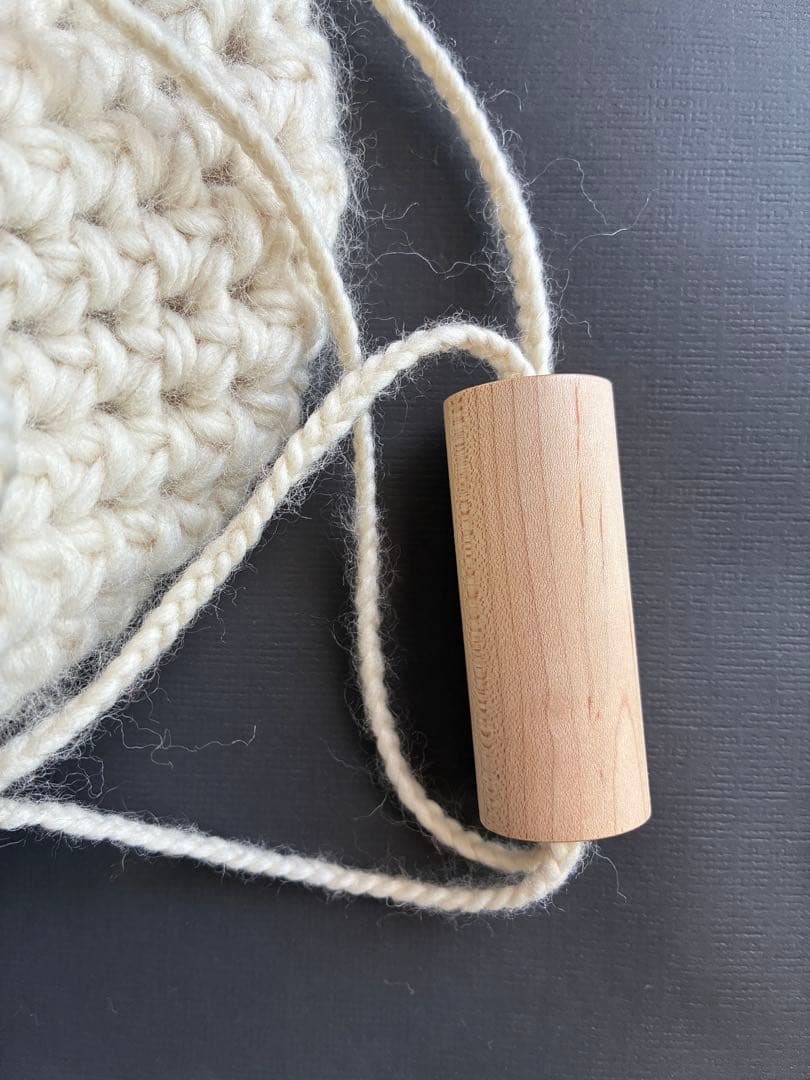 ciansumi ニット巾着バッグ オカイユ